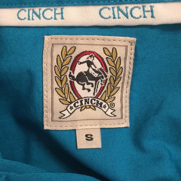 Cinch Western Shirt - Mens Small - Turquoise - Picture 9 of 11